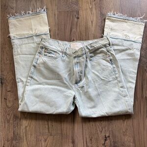 MOTHER Ankle & Cropped Jeans in Light Blue